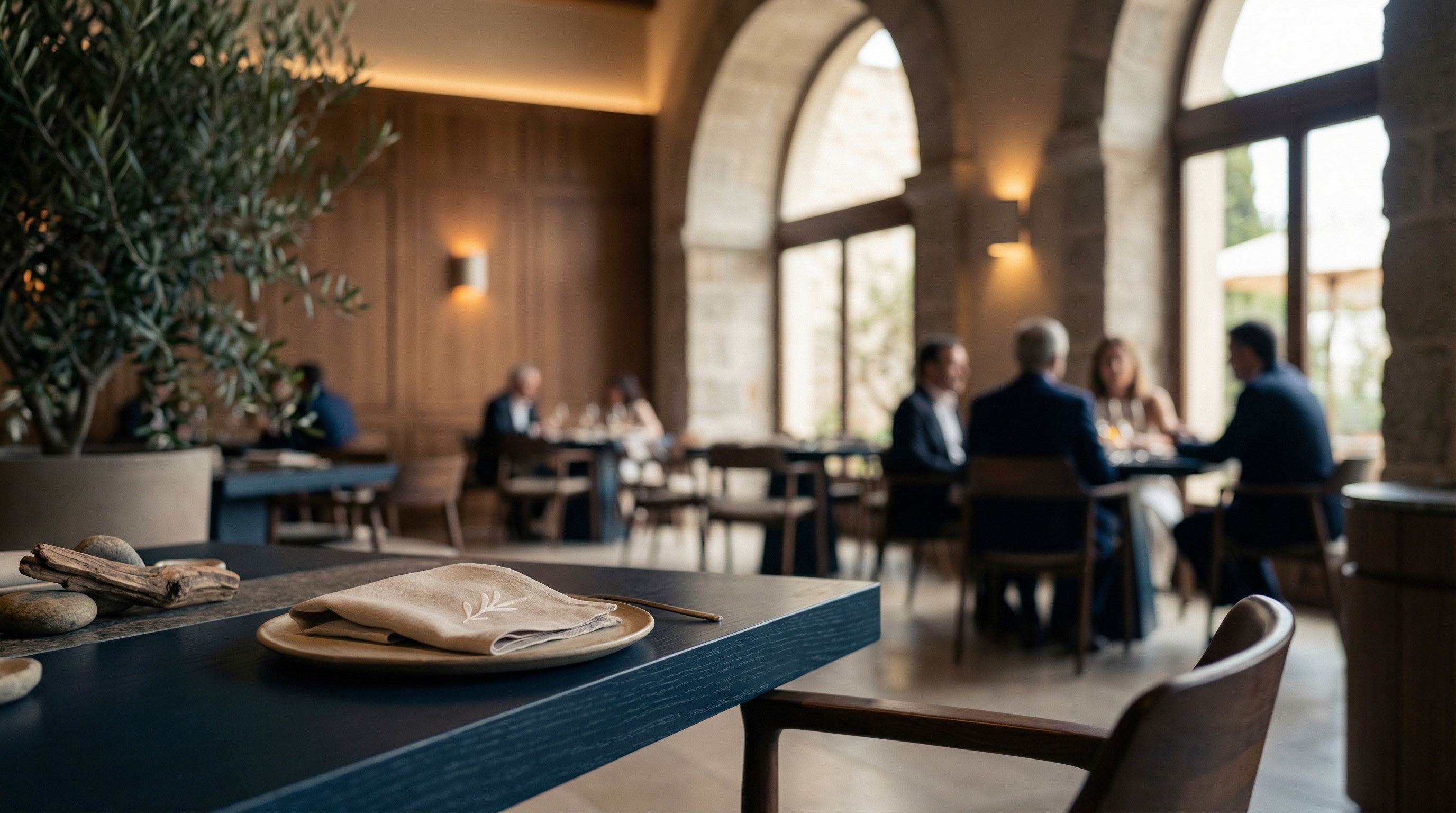 Espacio de Entre Raíces para disfrutar cocina viajera en El Chicó, Bogotá.
